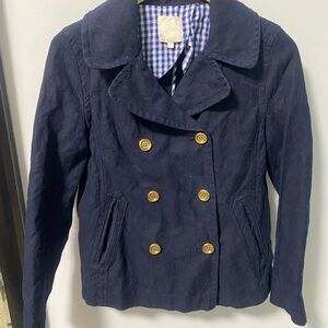 Women’s Navy Jacket with Checkered Lining